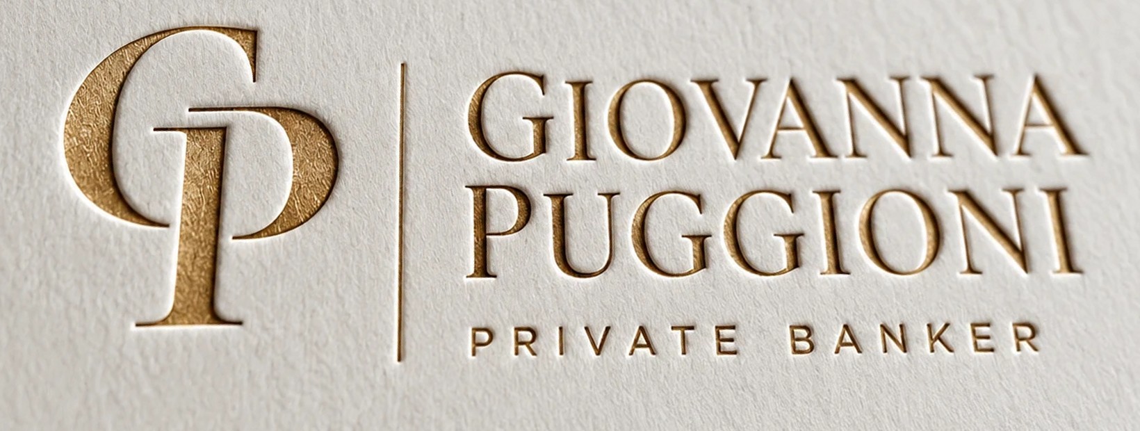 Il logo di Giovanna Puggioni impresso su carta